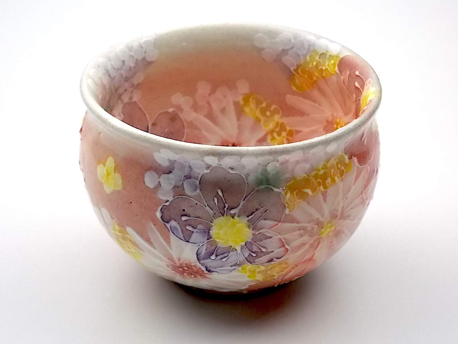 湯呑 工房ゆずりは | 陶器 湯呑プレゼント 福々碗 茶器 コップ 花柄